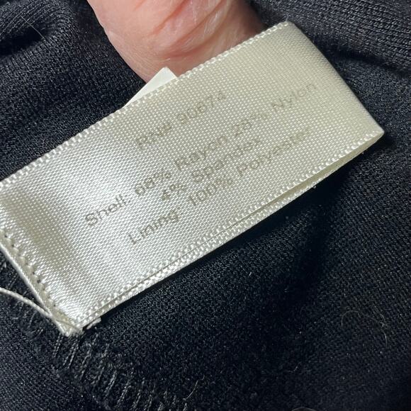 Boston Proper Dress Little Black Form Fitted Scoop Neck Evening Office Dressy 8 - Picture 5 of 6